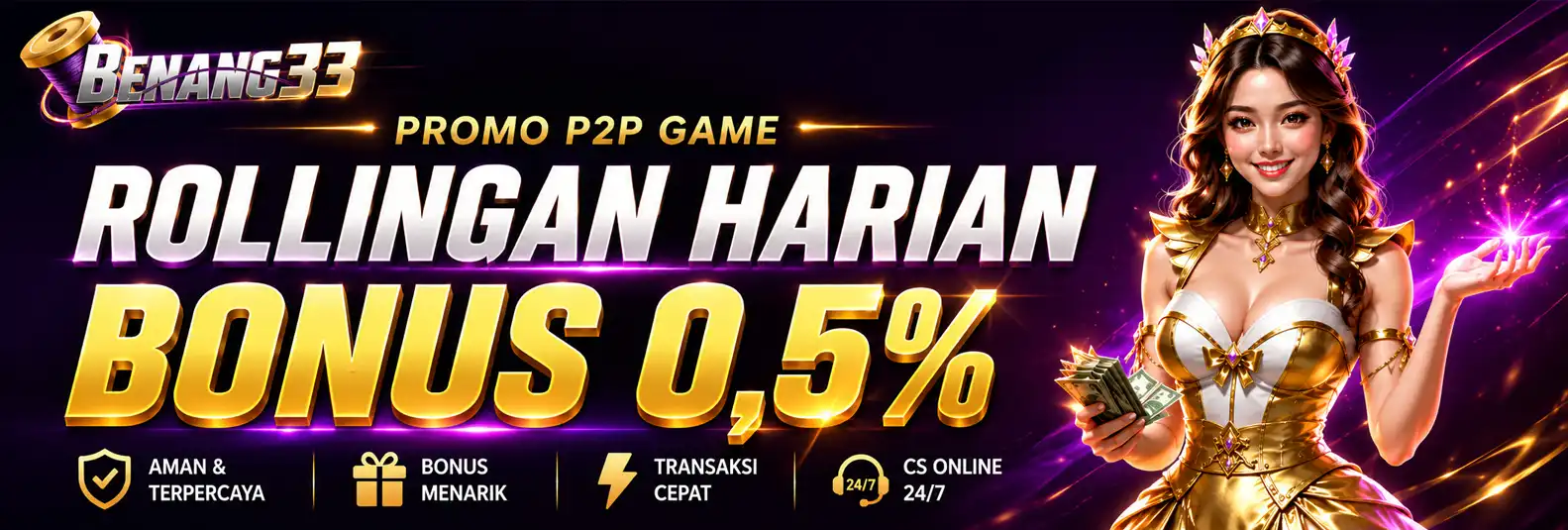 BONUS ROLLINGAN P2PGAME